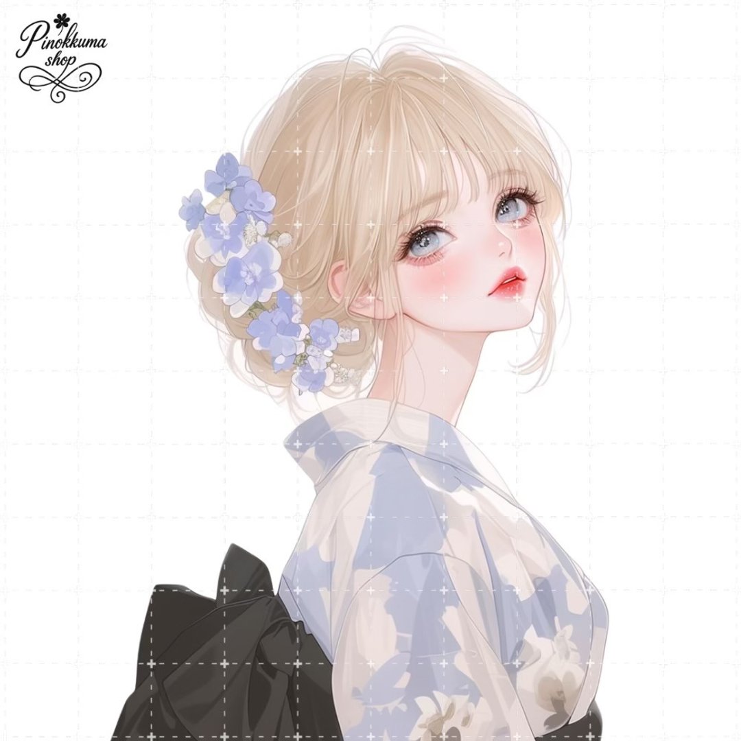 人物贴纸 女孩贴纸 拼贴素材 - 贴纸 - 纸 