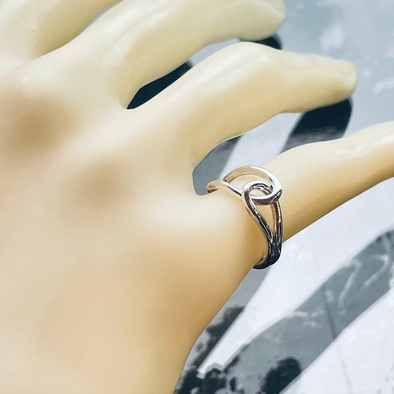 SV925 Knot Ring 006 - 戒指 - 其他金属 银色