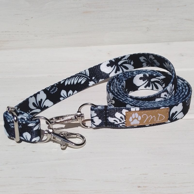 扶桑花黑 侧背可调式手机挂绳 / 日本制造 - 挂绳/吊绳 - 防水材质 黑色