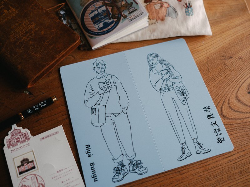 爱治文具房 x IMAT 切割垫 - 笔记本/手帐 - 塑料 蓝色