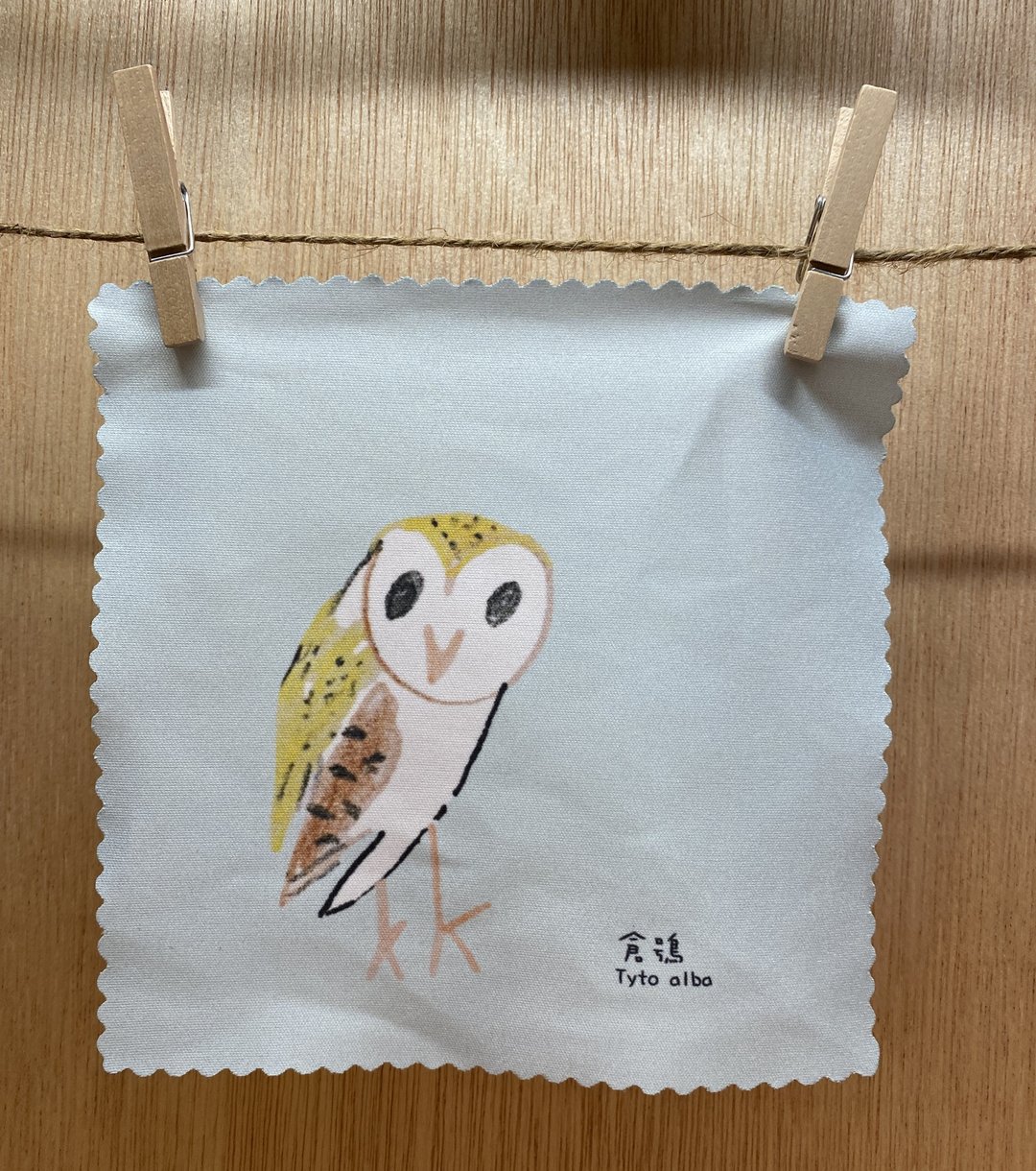 童趣插画 仓鸮 拭净布 眼镜布 全馆满200元赠情人节小卡 - 眼镜盒/眼镜布 - 聚酯纤维 蓝色