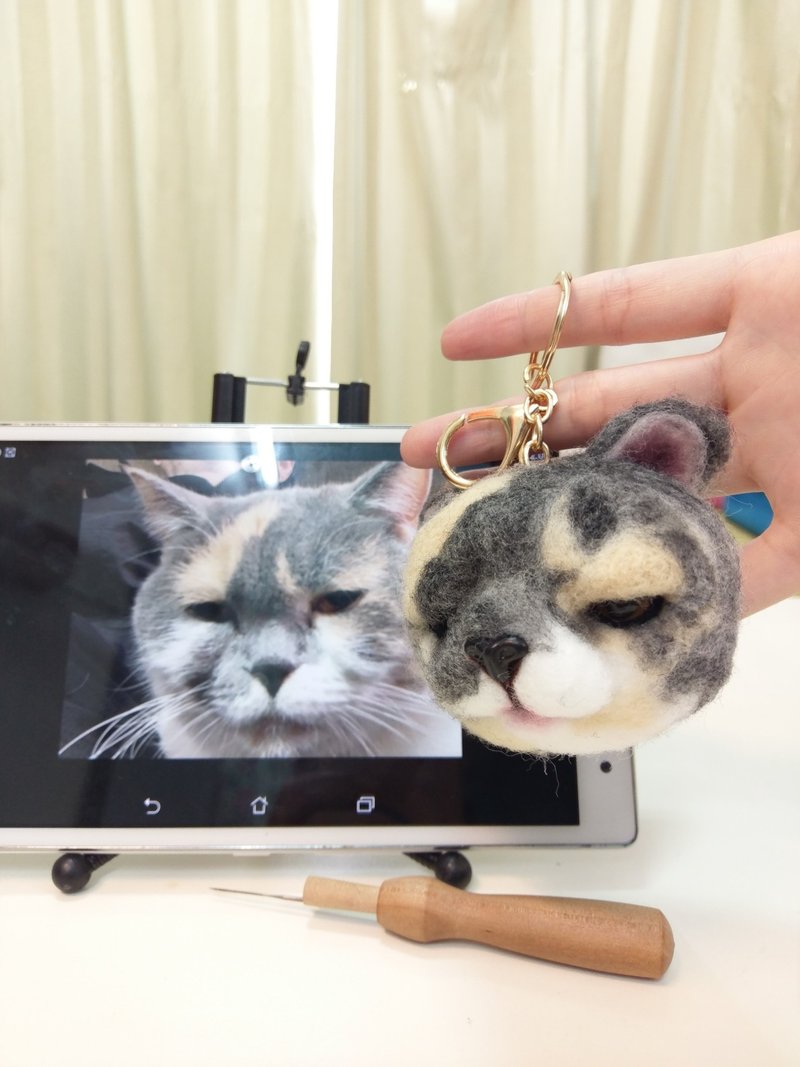 定制化羊毛毡猫咪狗狗订制羊毛毡宠物手工羊毛毡订作毛孩送礼纪念 - 玩偶/公仔 - 羊毛 金色