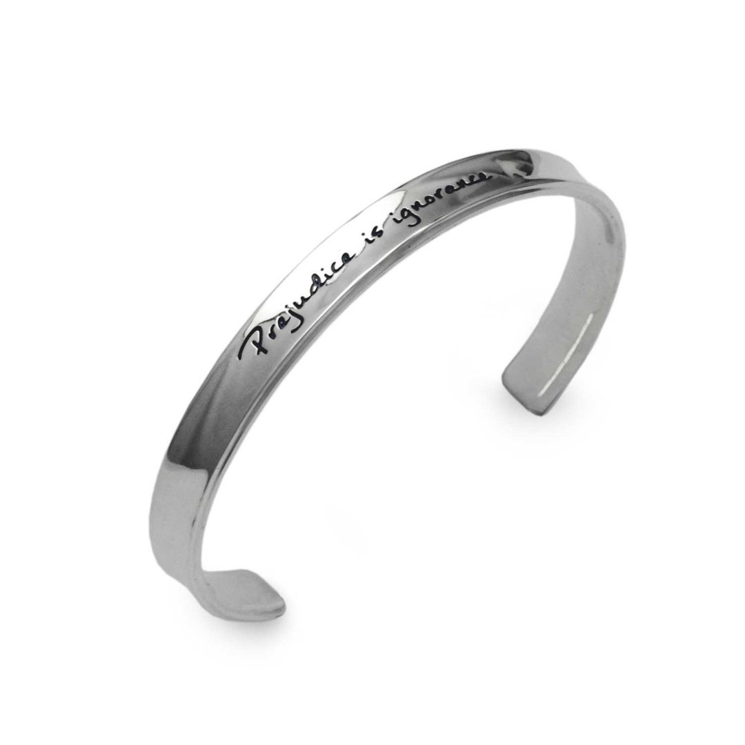 pigeon,925 sterling silver mes bangle,simple,made in japan,BR41L - 手链/手环 - 纯银 银色