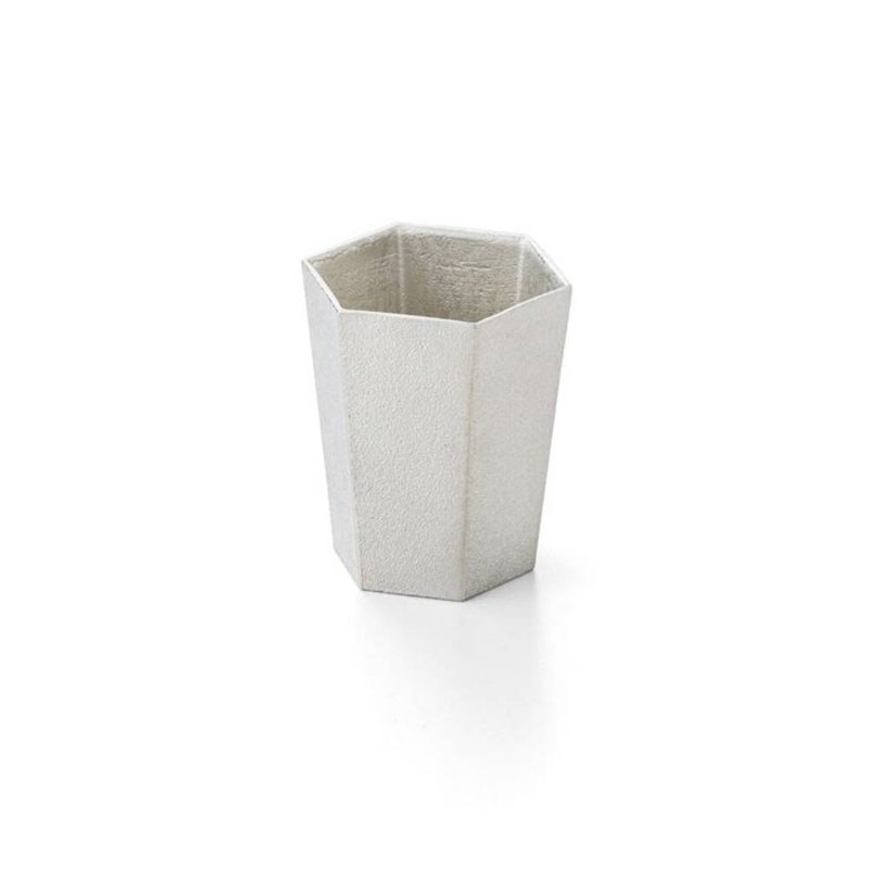 六角纯锡杯 - 酒杯/酒器 - 贵金属 银色