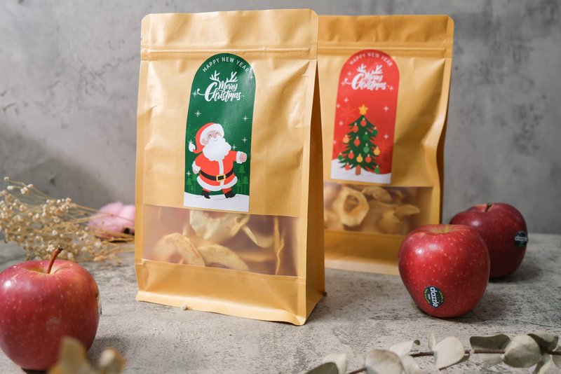 【禾果】苹果圣诞节礼物包(一组2包) - 水果干 - 其他材质 白色