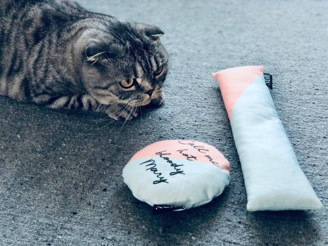 猫草包 - Cocktail系列 － Call me hot bloody Mary - 玩具 - 棉 多色