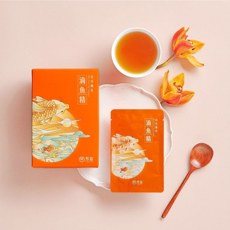 芳兹 日月养生滴鱼精 滋补养生饮 | 彩盒款 8 包 / 盒 (不含碗) - 健康/养生 - 浓缩/萃取物 多色