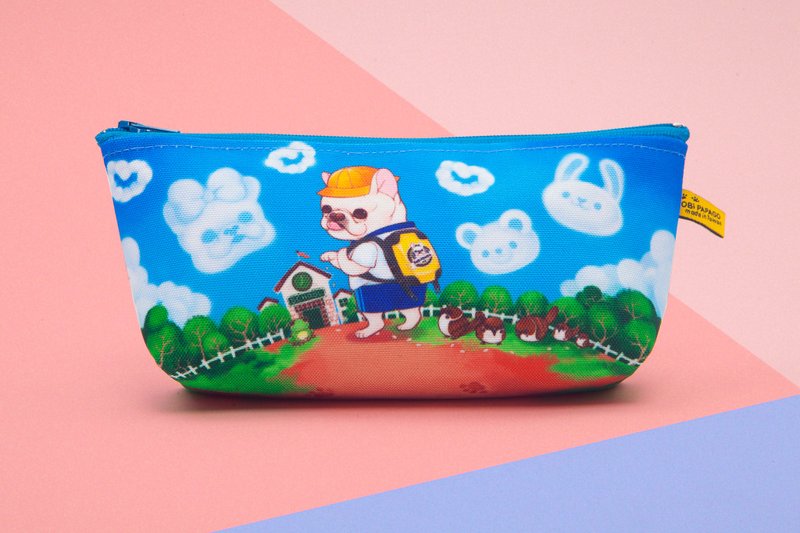 上学趣三角笔袋 - 铅笔盒/笔袋 - 聚酯纤维 多色