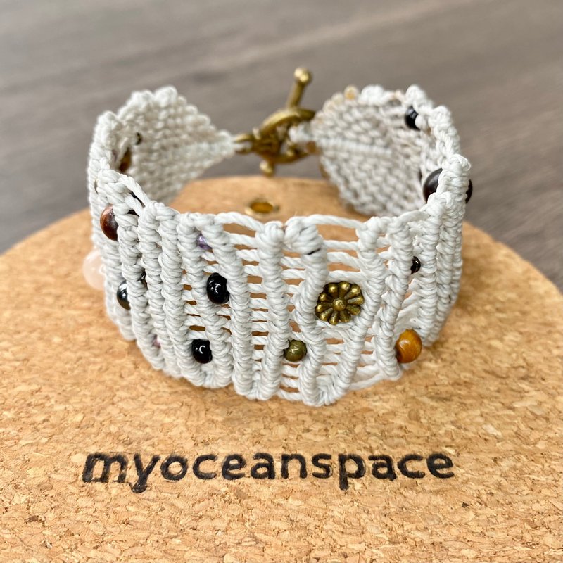 百珠 | 手工防水蜡线 | 休闲时尚 - 手链/手环 - 棉．麻 