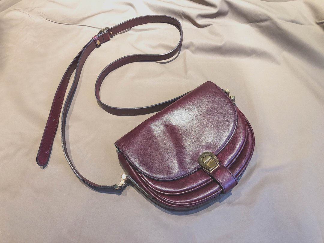 AIGNER VINTAGE Bag 古董包 德国 古着 硬壳包 - 侧背包/斜挎包 - 真皮 红色