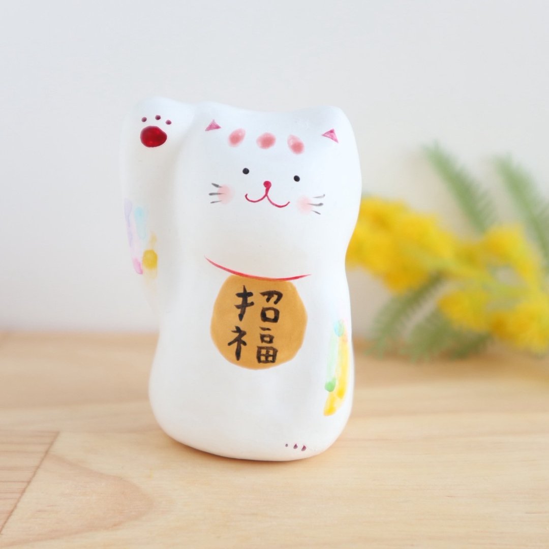 多彩招财猫 粉色 - 摆饰 - 纸 
