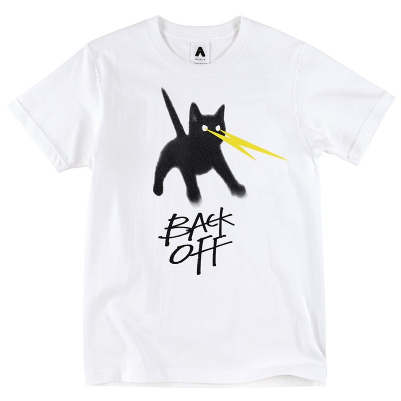 Project A 　BACK OFF  !  高规重磅T恤 / 白色款 new - 其他 - 棉．麻 白色