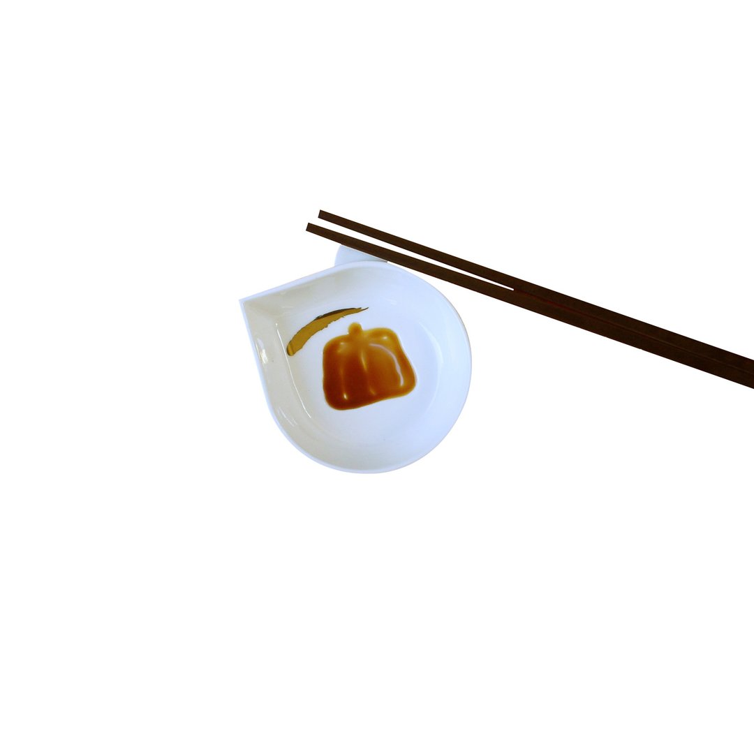 【鼠年限定】鼠儿吱吱酱料碟单入(南瓜) - 浅碟/小碟子 - 瓷 白色