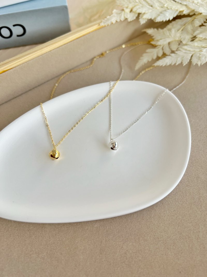 【S925纯银】纯银铃铛幸运项链 S925－ #精致 可爱 开运 礼物 - 项链 - 纯银 金色