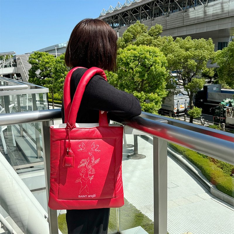 Airs fourre-tout réversible / 红色 - 手提包/手提袋 - 人造皮革 红色