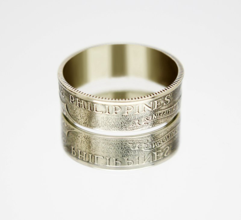 Philippines Coin Ring 25 centavos 1958-1966 philippines peso ring ring gift - 戒指 - 其他金属 
