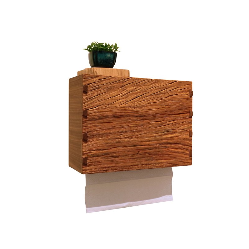 壁挂式擦手纸盒 - 其他家具 - 木头 