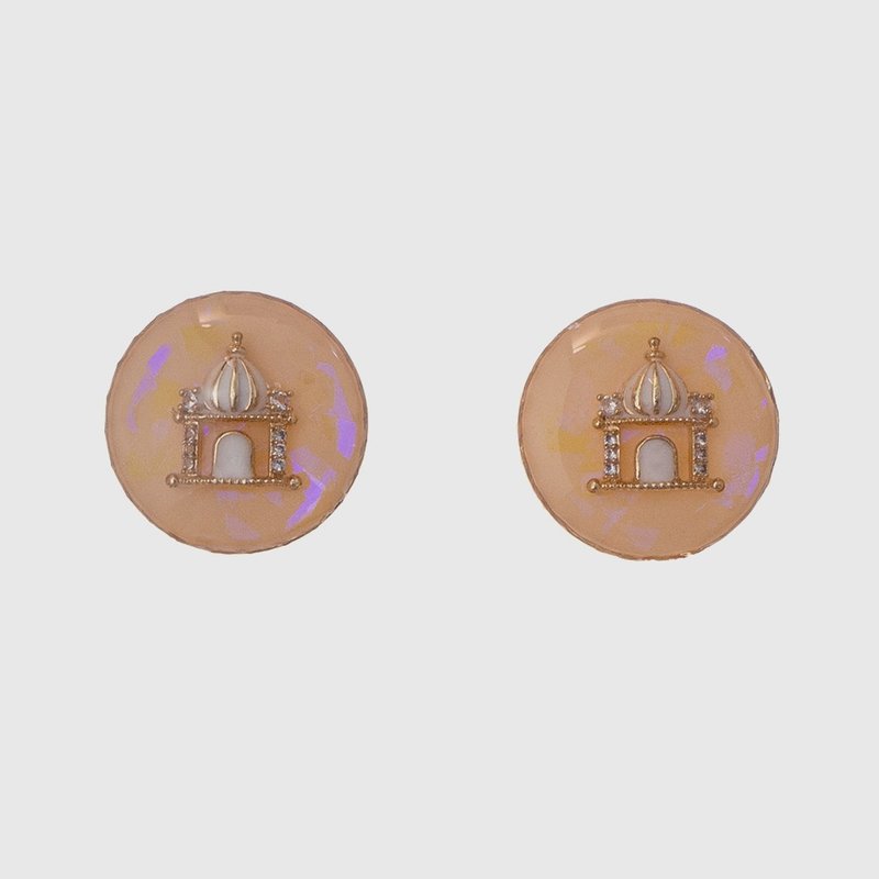 耳环 | Mirage Phantom 蜃楼幻影 - 耳环/耳夹 - 其他金属 粉红色