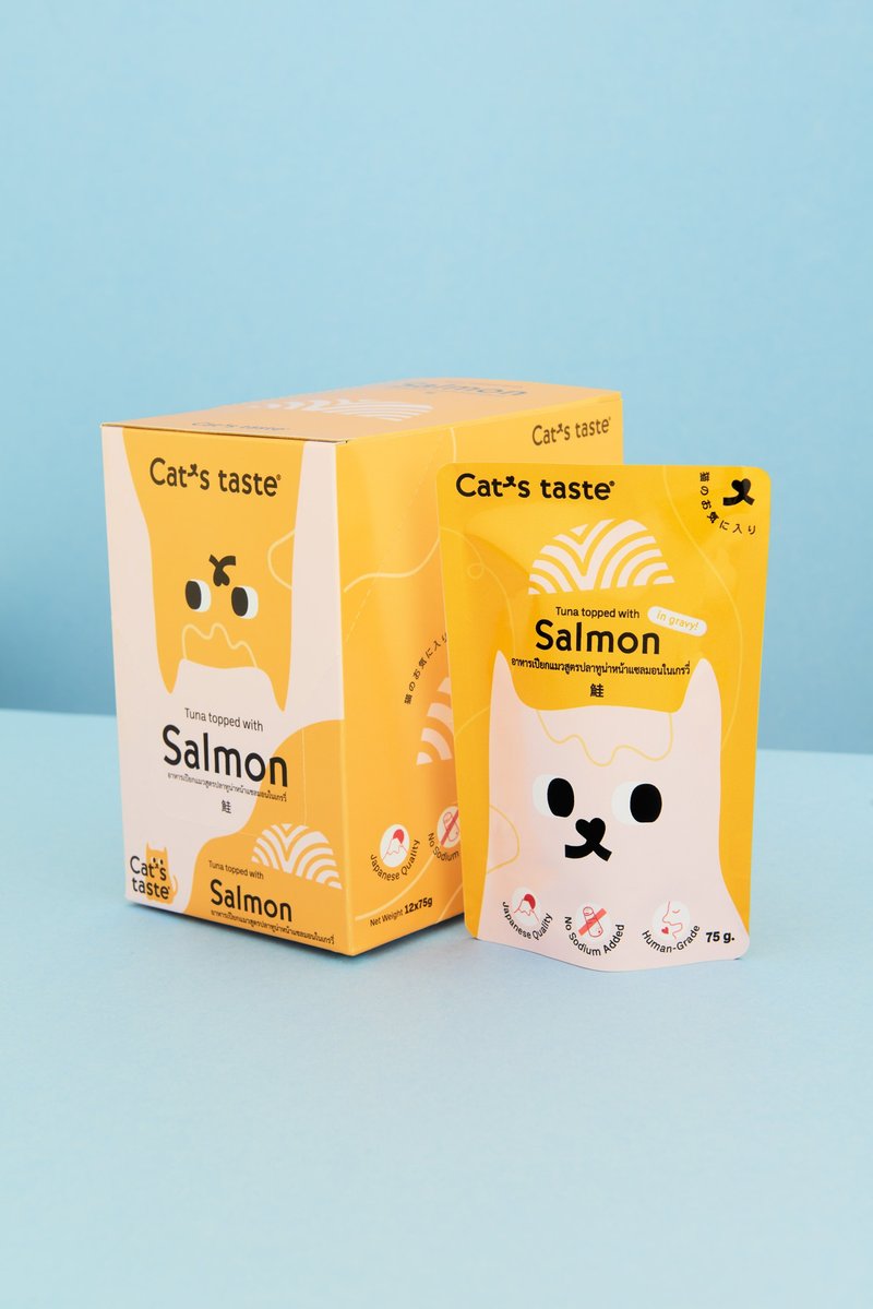 Cat's Taste吞拿鱼三文鱼肉汁猫粮 - 猫罐头/鲜食 - 新鲜食材 