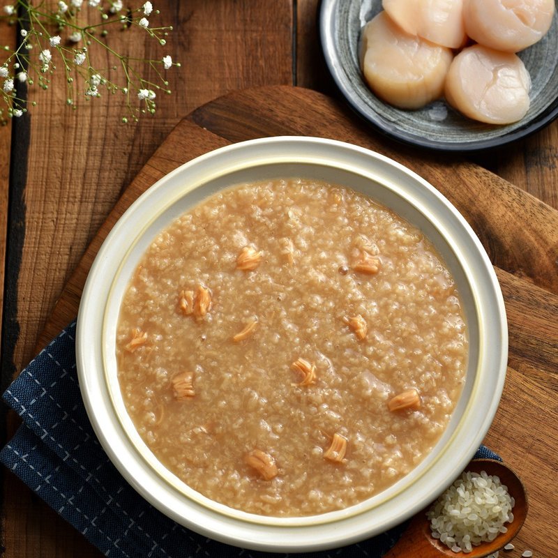 【团购礼盒/包邮】野生干贝粥9入礼盒 超值2盒 慢火细熬即食粥 - 料理包 - 新鲜食材 