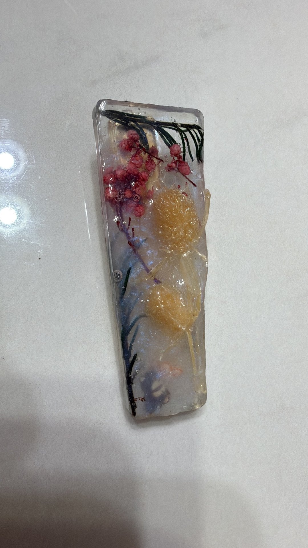 小黑狗干花发夹 手工制作 - 发饰 - 树脂 多色