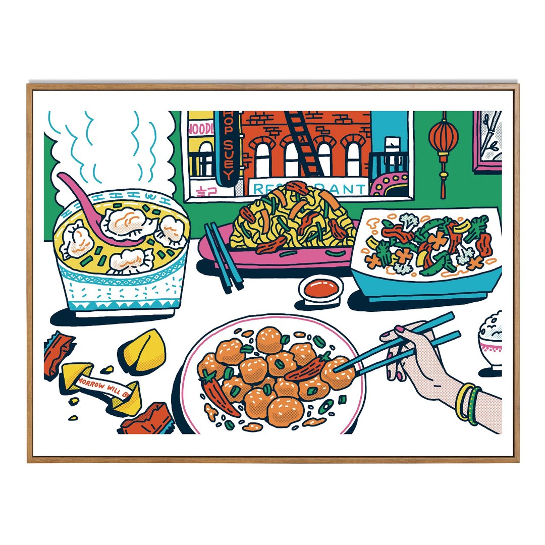 【幸运曲奇/杂碎/左宗棠鸡】挂画 - 就系香港 X Pearl Law - 海报/装饰画/版画 - 纸 