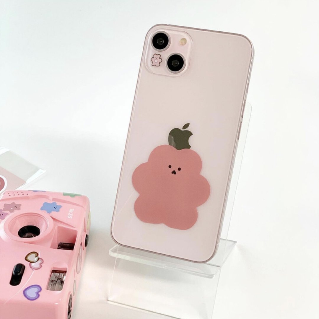 韩国文创 Chanibear 贴纸包 - 棉花糖款式，一套 5 张入 - 贴纸 - 其他材质 粉红色