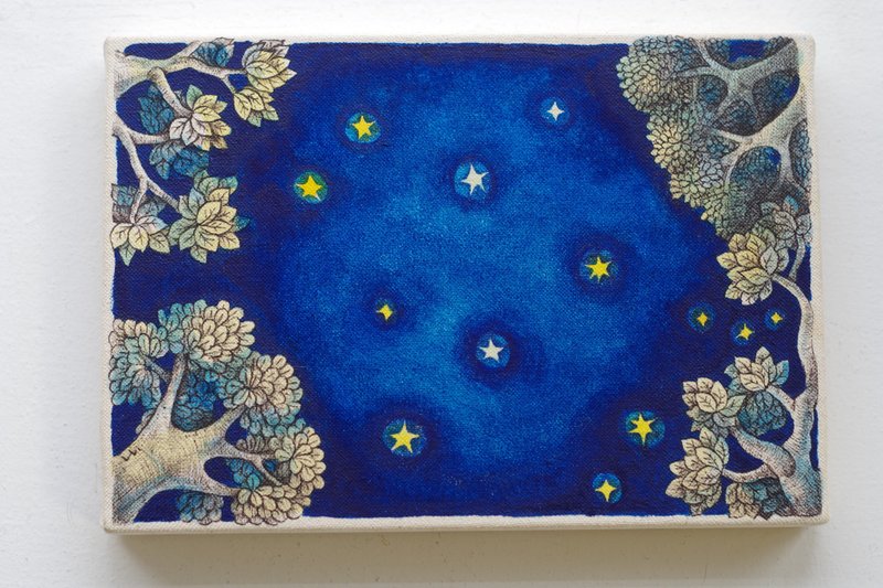 Gemini    Original painting  双子座  原画  watercolor - 海报/装饰画/版画 - 棉．麻 蓝色