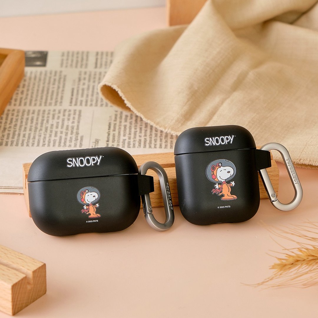 SNOOPY 史努比 太空世界强悍防摔 AirPods 保护套 - 耳机收纳 - 塑料 多色
