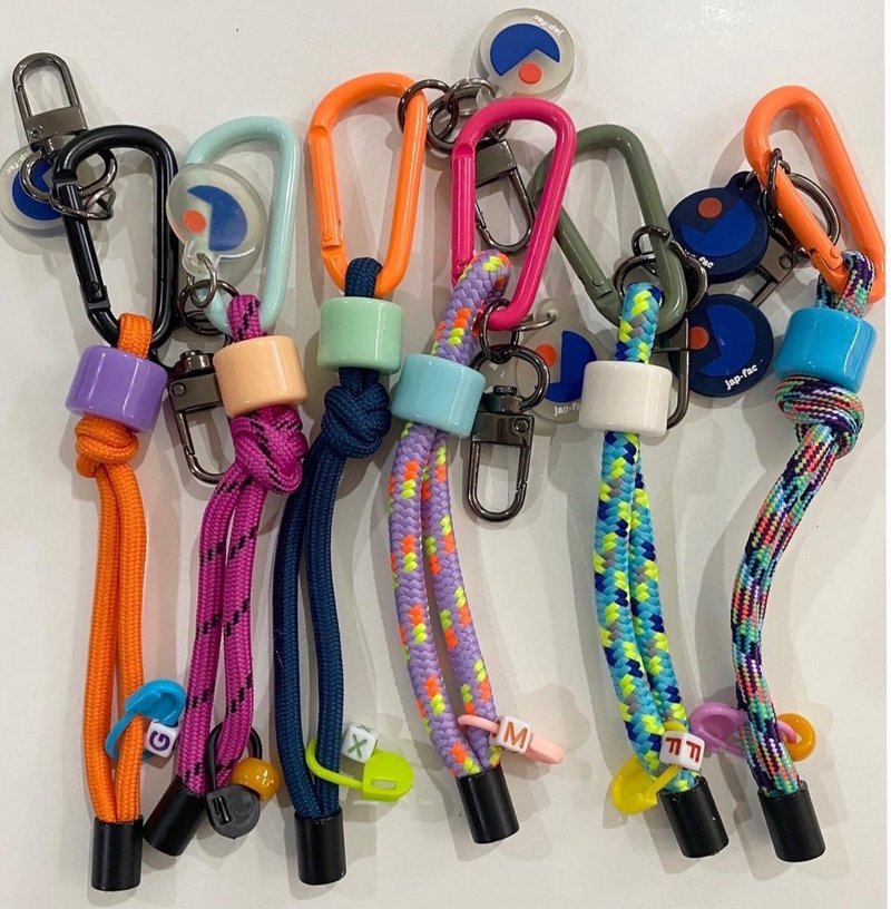 COUPLE MINI KEYRING - 钥匙链/钥匙包 - 尼龙 多色