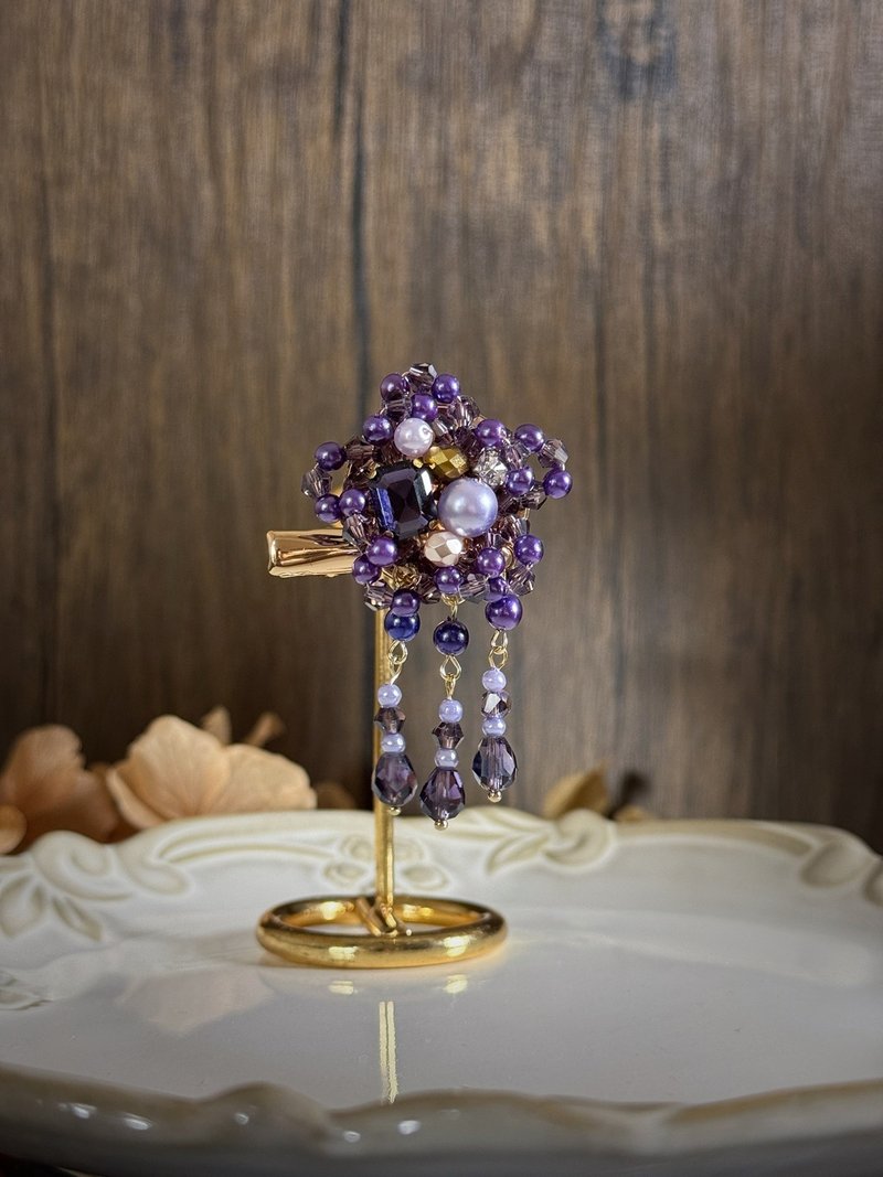 【新品优惠】美丽佳人 曼陀罗 发夹胸针两用饰品 - 胸针 - 玻璃 