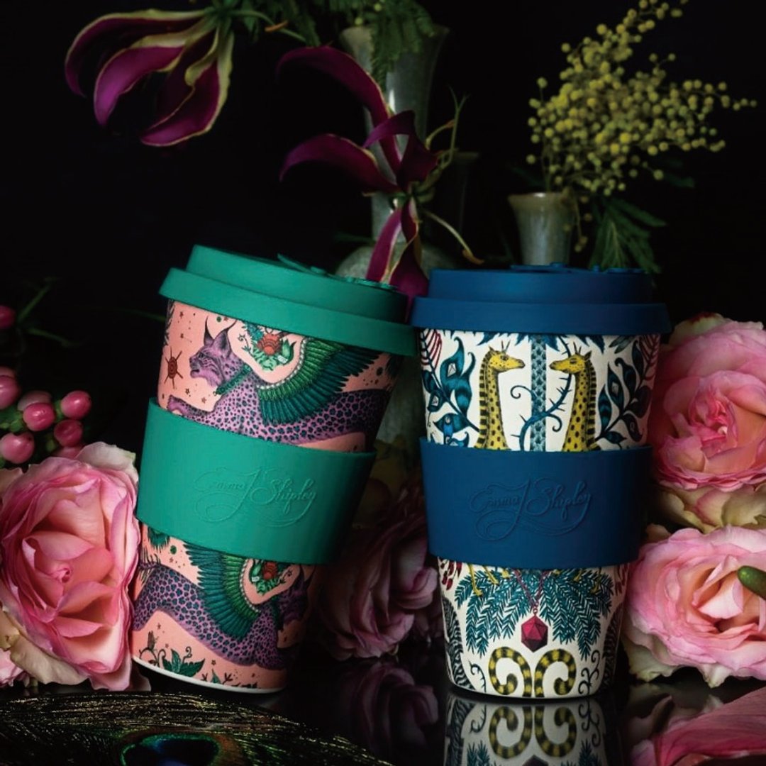 Ecoffee Cup | 14oz环保随行杯艺术家联名款(飞天猞猁) - 咖啡杯/马克杯 - 其他材质 绿色