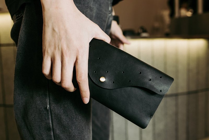 珍藏演出_剧院皮革票夹_磁扣特仕版 - 证件套/卡套 - 真皮 黑色