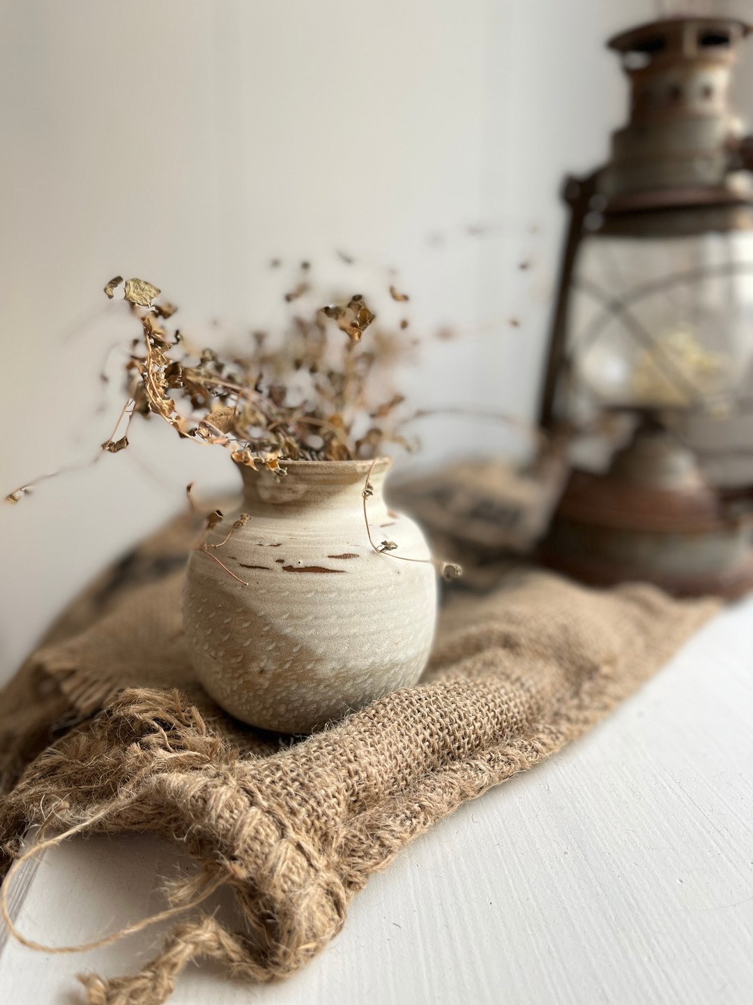 Wabi sabi style handmade pottery vase 侘寂风手工陶花瓶 - 花瓶/陶器 - 陶 