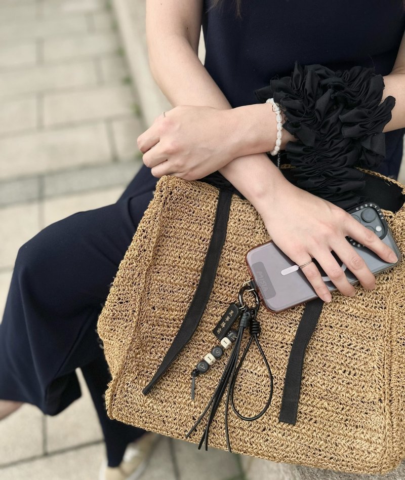 【MISIA】3in1 phone/key/bag charm 三合一手工真皮字母开运挂件 - 吊饰 - 真皮 