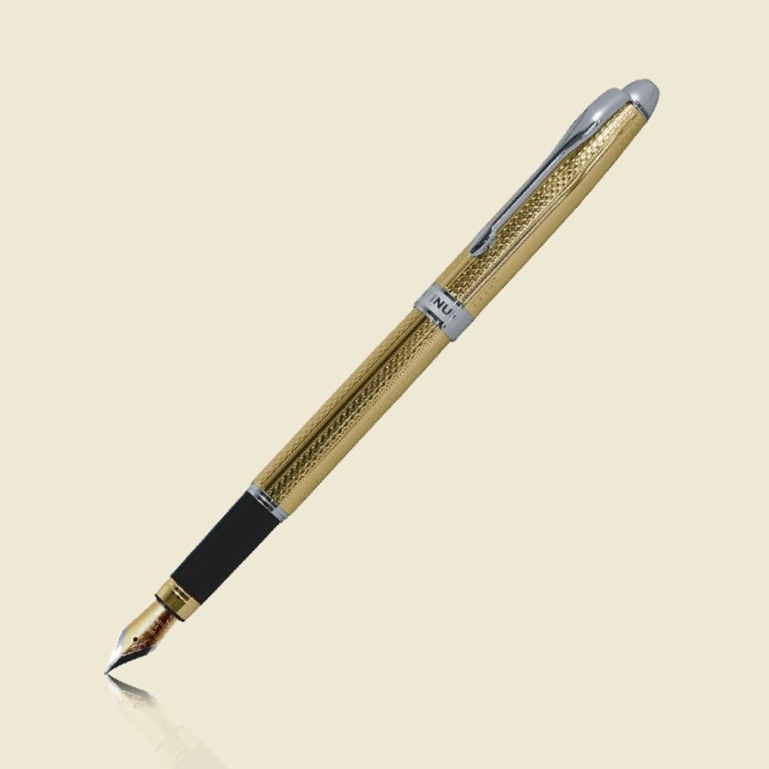 PLATINUM 白金 雕花镀金 钢笔 PKG-1400 - 钢笔 - 其他金属 金色