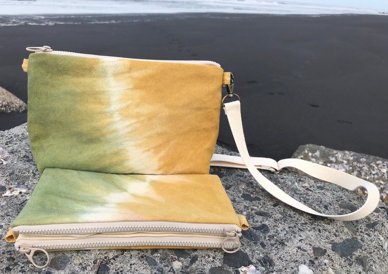 嬉游包-长夹 - 皮夹/钱包 - 棉．麻 白色