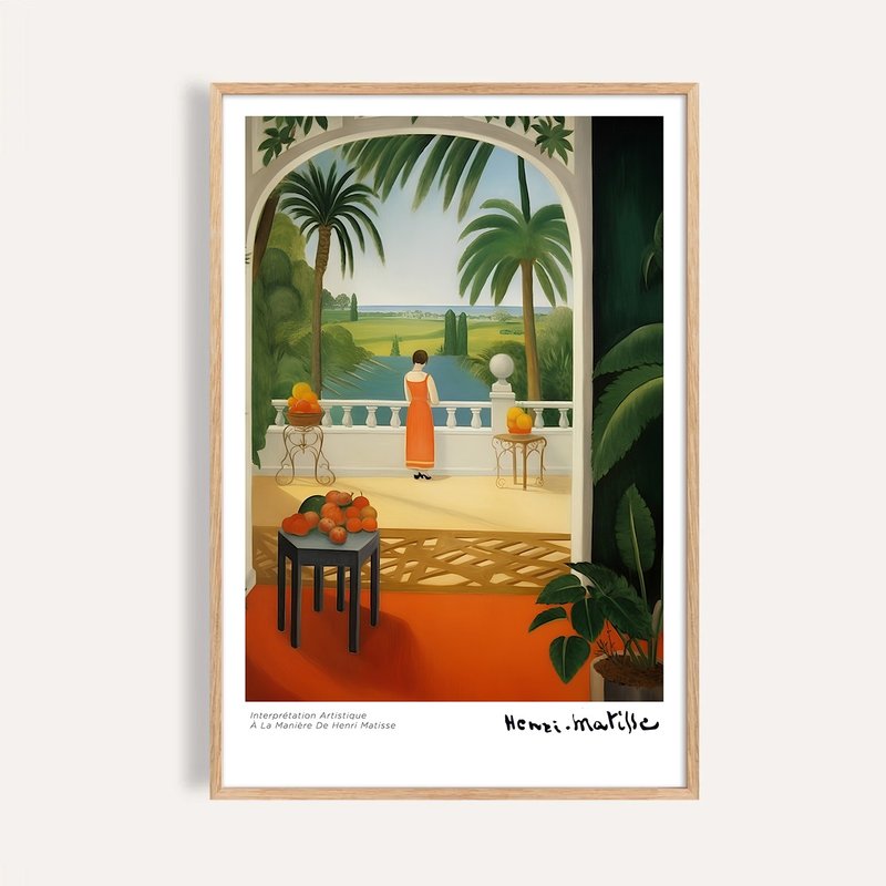 橘光午后的遥望 Orange Gaze / 马谛斯风格海报 / 无框画 挂画 - 海报/装饰画/版画 - 纸 