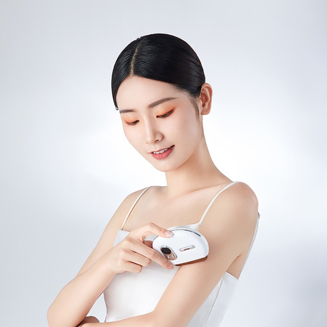 砭石溫感按摩儀 / 刮痧板 / 熱敷震動/頸部腿部背部全身通用 - 其他 - 石头 