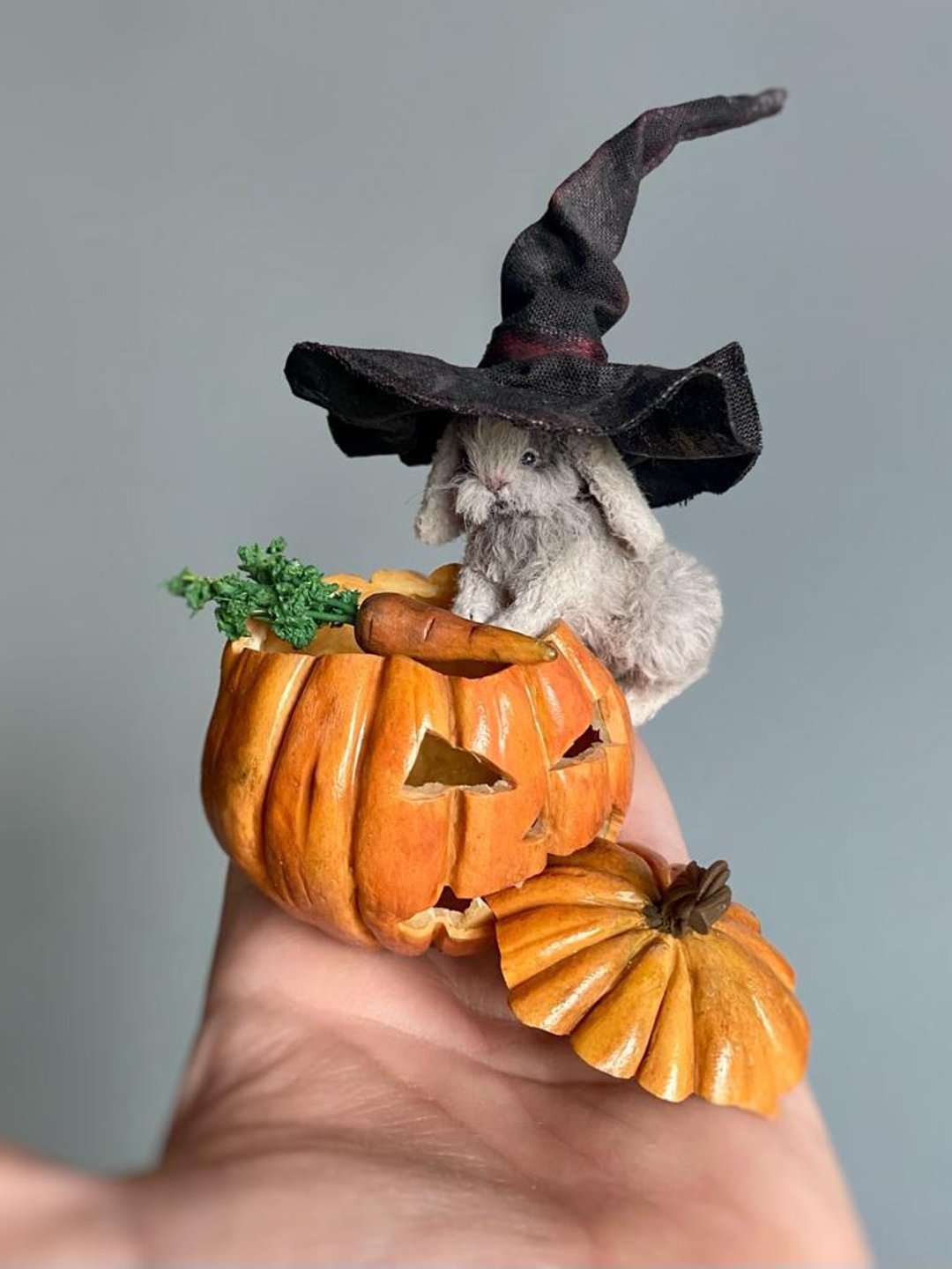 Halloween Bunny - 摆饰 - 其他材质 灰色