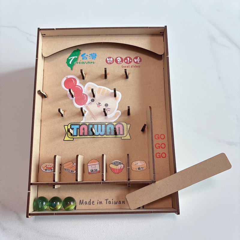弹珠台DIY材料包 彩色款K款手拨弹珠台 台湾制弹珠台 DIY组装 - 零件/散装材料/工具 - 其他材质 多色