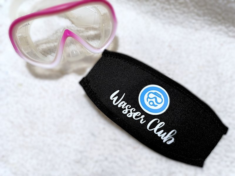 Personalised Scuba Mask Strap Cover 潜水镜 潜水用品带套 - 运动配件 - 防水材质 粉红色