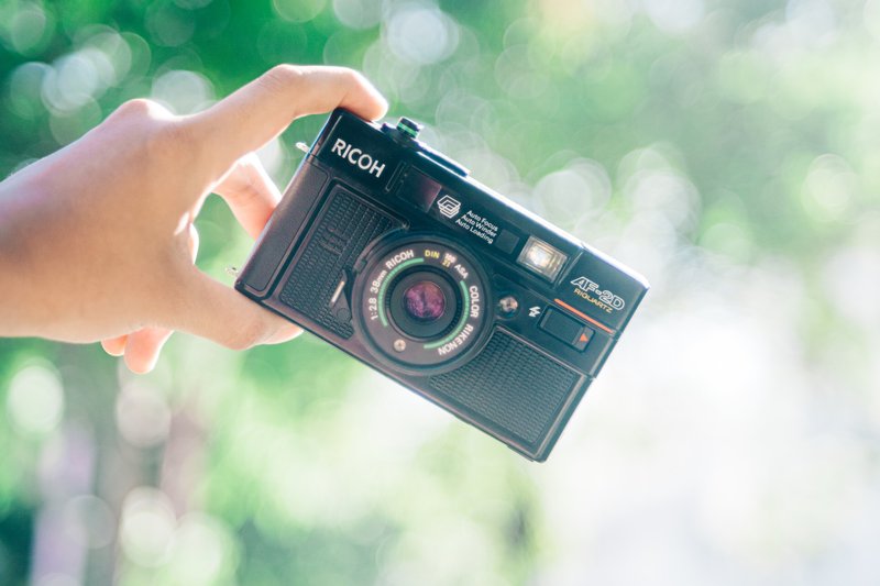 Ricoh AF-2D 理光底片相机 自动对焦 经典 大光圈 - 相机 - 其他金属 黑色