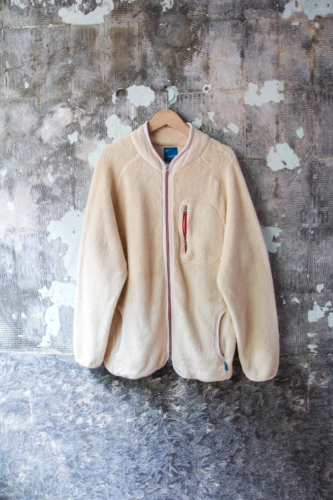 袅袅百货公司-Good on 米白纯棉毛绒布外套 (新品) - 女装休闲/机能外套 - 棉 