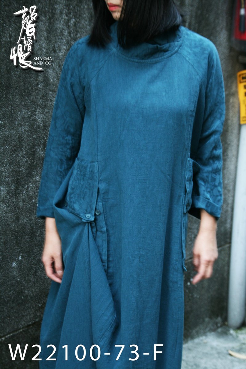 【声声慢】双口袋气质洋装 - 洋装/连衣裙 - 棉．麻 多色