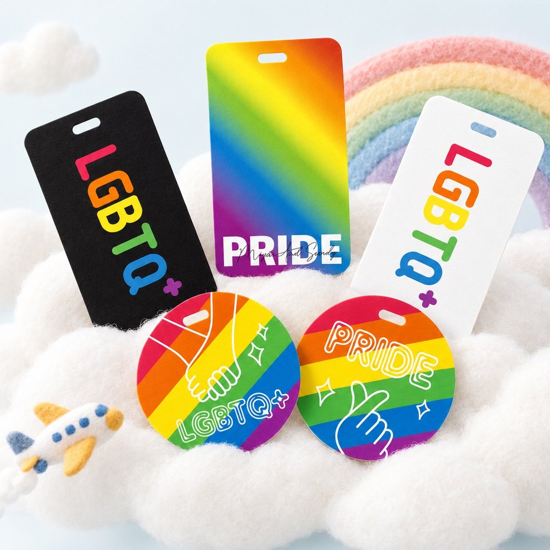 【彩虹系列】同志嘉年华 LGBTQ+ 行李吊牌组/吊饰组_定制化骄傲月 - 行李吊牌 - 塑料 多色