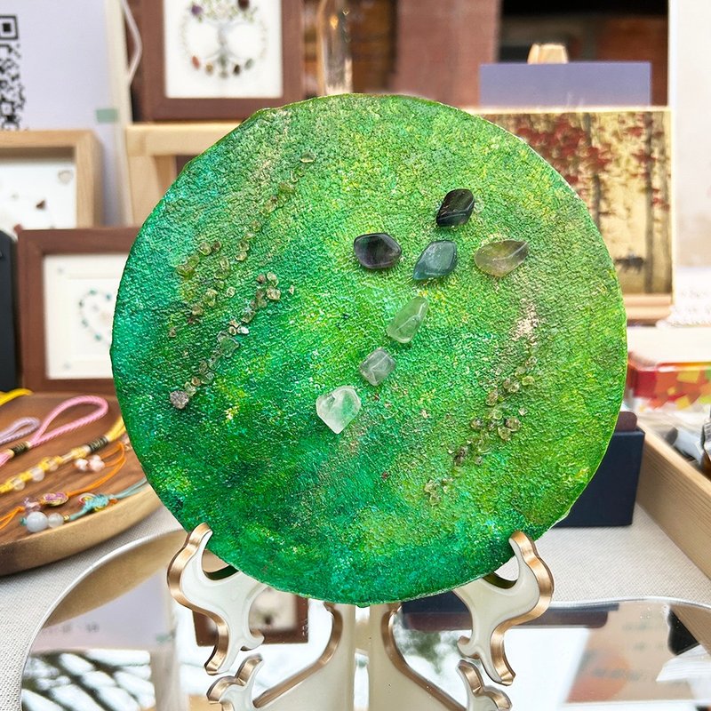 女神系满月满愿 星空金箔水晶能量画 -DIY体验 - 插画/绘画/写字 - 水晶 