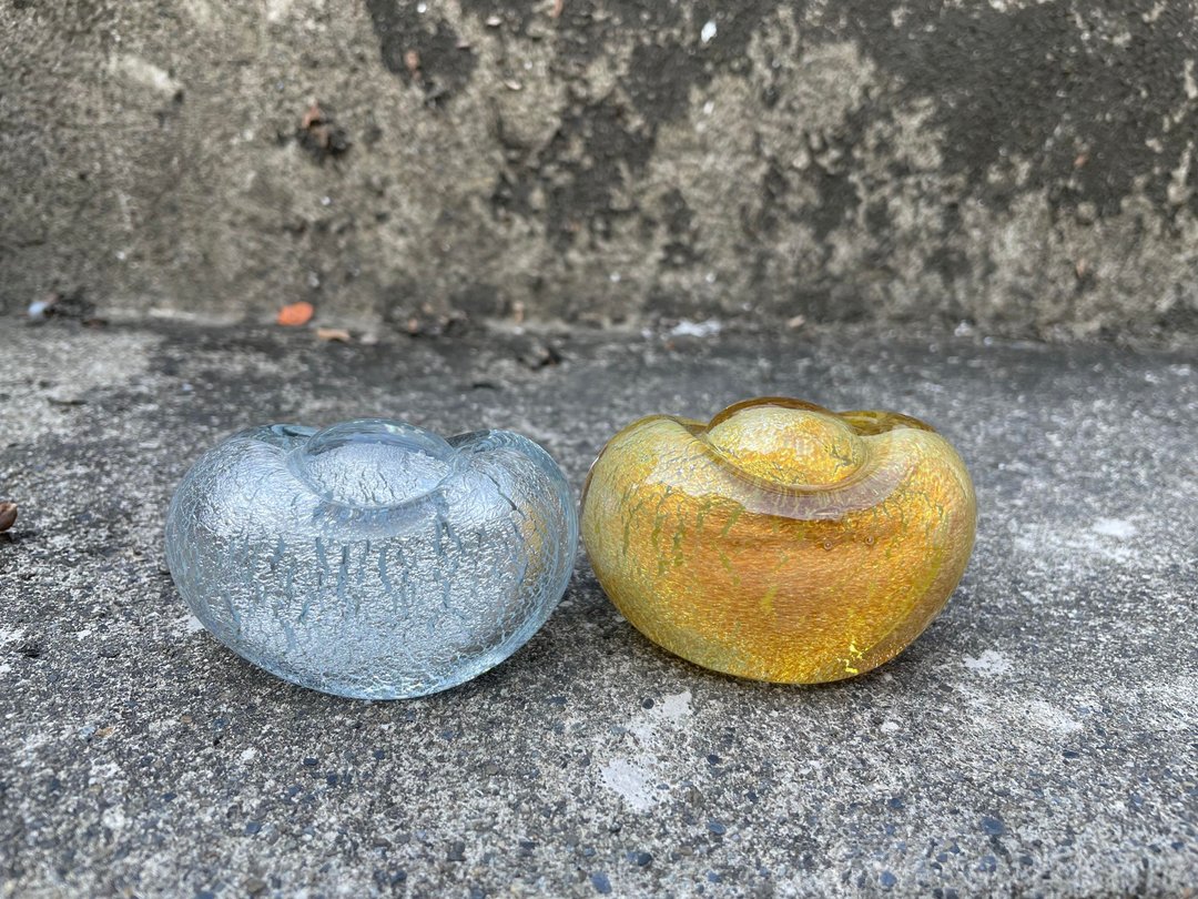 水晶玻璃 金箔银箔 招财元宝 金银满载 纸镇 - 摆饰 - 琉璃 