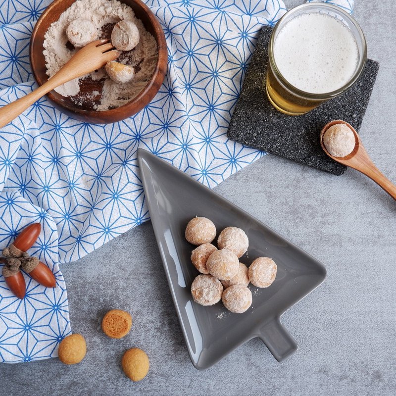 梅子地瓜小丸子 - 2 小桶 (盒) - 手工饼干 - 新鲜食材 橘色