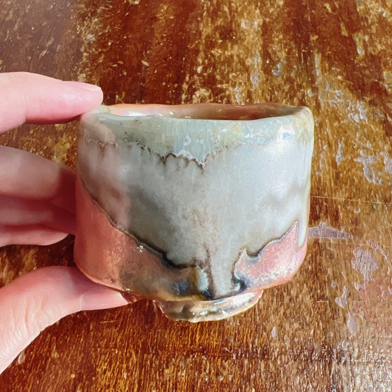 柴烧志野茶杯 - 茶具/茶杯 - 陶 金色